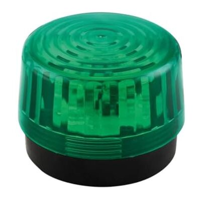 Velleman Luz intermitente LED verde, para uso en interiores, 12 V CC, 15 LED blancos, IP20, ABS/acrílico Velleman Luz intermitente LED verde, para uso en interiores, 12 V CC, 15 LED blancos, IP20, ABS/acrílico