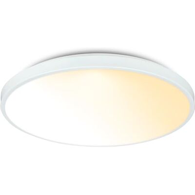 Briloner Lampara techo LED con mando a distancia, regulable, pantalla decorativa, blanco cálido a blanco neutro, salon, plafones para techo LED, 38 x 6,5 cm, blanco Briloner Lampara techo LED con mando a distancia, regulable, pantalla decorativa, blanco cálido a blanco neutro, salon, plafones para techo LED, 38 x 6,5 cm, blanco