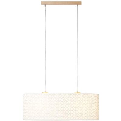 Brilliant Living Galance Lámpara de techo (madera), color blanco y claro Brilliant Living Galance Lámpara de techo (madera), color blanco y claro