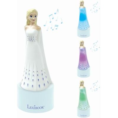 LEXIBOOK , Frozen Luz Nocturna con Altavoz, Luz cambiante de color, resplandor suave, funciona con pilas LEXIBOOK , Frozen Luz Nocturna con Altavoz, Luz cambiante de color, resplandor suave, funciona con pilas