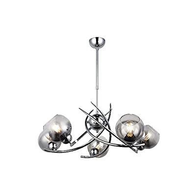Homemania Candelabro de Suspensión, Cromo, Max 40W Homemania Candelabro de Suspensión, Cromo, Max 40W