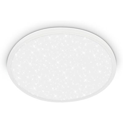 Briloner Panel LED con luz indirecta, cielo estrellado, luz blanca neutra, lamparas de techo salon, lampara de techo, plafones LED, dormitorio, 37,5x4,5 cm, blanco Briloner Panel LED con luz indirecta, cielo estrellado, luz blanca neutra, lamparas de techo salon, lampara de techo, plafones LED, dormitorio, 37,5x4,5 cm, blanco