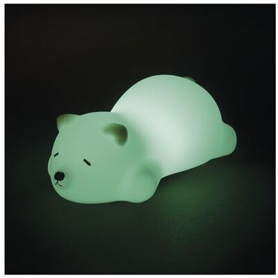 EMOS Luz nocturna recargable de oso polar Lámpara infantil recargable con oso dormido 3 modos de luz, blanco cálido/multicolor Temporizador de 30 minutos 1200 mAh Li-Ion, incluye cable de EMOS Luz nocturna recargable de oso polar Lámpara infantil recargable con oso dormido 3 modos de luz, blanco cálido/multicolor Temporizador de 30 minutos 1200 mAh Li-Ion, incluye cable de