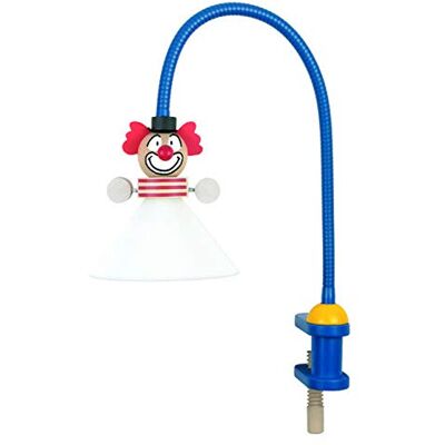 Niermann Standby Lámpara de mesa con pinza, diseño payaso, multicolor Niermann Standby Lámpara de mesa con pinza, diseño payaso, multicolor