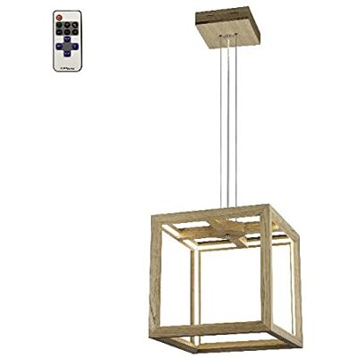 Homemania Lámpara de Suspensión Cubos, Araña Techo, Acrílico, Madera, 37 x 37 x 132 Homemania Lámpara de Suspensión Cubos, Araña Techo, Acrílico, Madera, 37 x 37 x 132