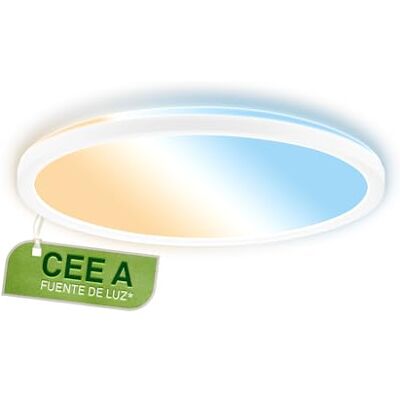 Briloner Panel LED, CEE A fuente de luz, 11W a 2400lm, lamparas de techo salon, CCT, luz indirecta, plafón LED techo, superficie cocina, paneles, lampara, 29,3x3 cm, blanco Briloner Panel LED, CEE A fuente de luz, 11W a 2400lm, lamparas de techo salon, CCT, luz indirecta, plafón LED techo, superficie cocina, paneles, lampara, 29,3x3 cm, blanco