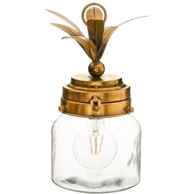 ATMOSPHERA CREATEUR D'INTERIEUR Atmosphera Lámpara led «Ananas» vidrio dorado H 33 cm ATMOSPHERA CREATEUR D'INTERIEUR Atmosphera Lámpara led «Ananas» vidrio dorado H 33 cm