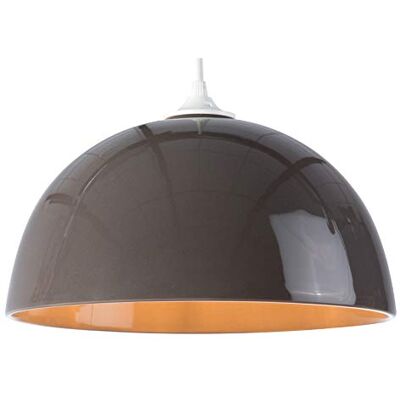 LUSSIOL Lámpara de techo (cerámica, 60 W, 30 x 16 cm), color gris LUSSIOL Lámpara de techo (cerámica, 60 W, 30 x 16 cm), color gris