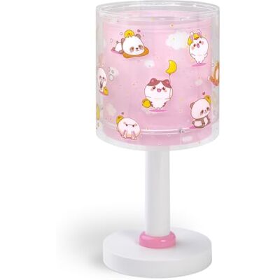 Dalber Lámpara Infantil De Mesa, Mesita y Luz Quitamiedos Kawaii Friends Rosa animalitos, , G4-4W LED Bombilla incluida Dalber Lámpara Infantil De Mesa, Mesita y Luz Quitamiedos Kawaii Friends Rosa animalitos, , G4-4W LED Bombilla incluida