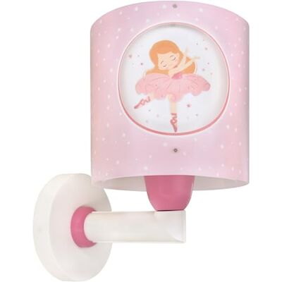 Dalber Lámpara Aplique De Pared Infantil Princess Dance Bailarina rosa, , E27 Dalber Lámpara Aplique De Pared Infantil Princess Dance Bailarina rosa, , E27