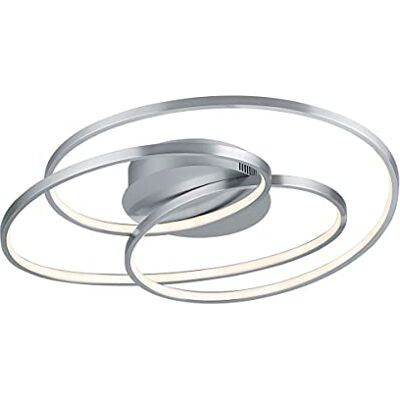 TRIO Leuchten Gale Lámpara LED de techo (metal níquel mate, 38,5 W, regulador de intensidad) TRIO Leuchten Gale Lámpara LED de techo (metal níquel mate, 38,5 W, regulador de intensidad)