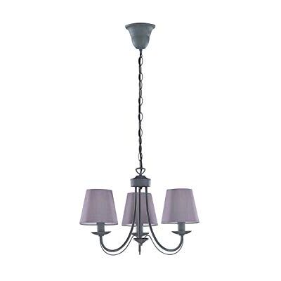 TRIO Lighting Cortez Lámpara E14, 28 W, Gris, 47 x 47 x 150 cm TRIO Lighting Cortez Lámpara E14, 28 W, Gris, 47 x 47 x 150 cm
