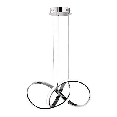 WOFI a, Techo, Aluminio, 42 Watts, integrado, cromo, 55 x 55 x 27 cm WOFI a, Techo, Aluminio, 42 Watts, integrado, cromo, 55 x 55 x 27 cm