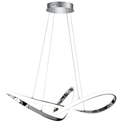 WOFI Action Lámpara colgante (metal, 49 W, cromo, 92 x 35 x 1500 cm) WOFI Action Lámpara colgante (metal, 49 W, cromo, 92 x 35 x 1500 cm)
