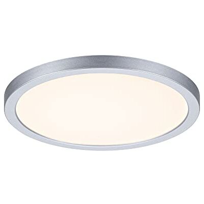 Paulmann Panel LED, luminaria empotrable Areo VariFit IP44 blanco cálido 175 mm redondo incl. 1x13 W, cromo mate, lámpara techo plástico 3000 K Paulmann Panel LED, luminaria empotrable Areo VariFit IP44 blanco cálido 175 mm redondo incl. 1x13 W, cromo mate, lámpara techo plástico 3000 K