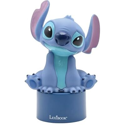 LEXIBOOK , Stitch Luz Nocturna con Altavoz, Luz cambiante de color, resplandor suave, funciona con pilas LEXIBOOK , Stitch Luz Nocturna con Altavoz, Luz cambiante de color, resplandor suave, funciona con pilas