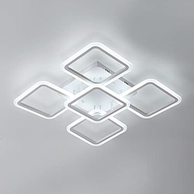 Osairous Plafón LED, 70W Lámpara de Techo LED Acrílico, Diámetro 60CM Candelabro Moderna para Sala de Estar Dormitorio Blanco Frío 6500K Osairous Plafón LED, 70W Lámpara de Techo LED Acrílico, Diámetro 60CM Candelabro Moderna para Sala de Estar Dormitorio Blanco Frío 6500K