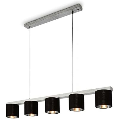 BRILONER Plata Antigua 136cm Lámpara de Techo - Lámpara de Techo BRILONER Plata Antigua 136cm Lámpara de Techo - Lámpara de Techo