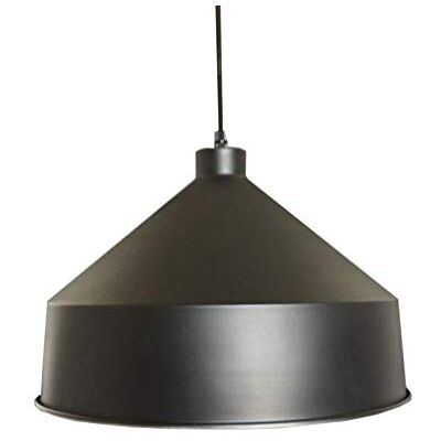 LUSSIOL Lámpara de Techo Arizona, Colgante de Metal, 60 W, Color Negro, diámetro 39 x Altura 28 cm LUSSIOL Lámpara de Techo Arizona, Colgante de Metal, 60 W, Color Negro, diámetro 39 x Altura 28 cm