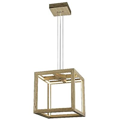 Homemania Lámpara de Suspensión Cubos Ii, Araña Techo, Acrílico, Madera, 37 x 37 x 132 Homemania Lámpara de Suspensión Cubos Ii, Araña Techo, Acrílico, Madera, 37 x 37 x 132