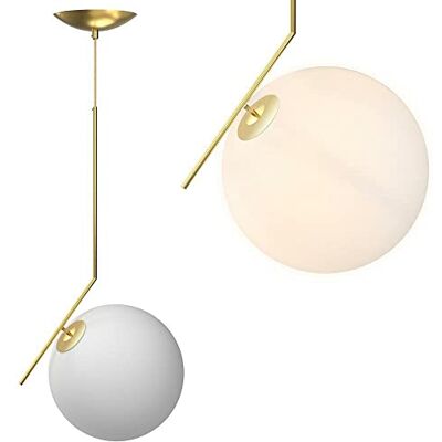Bakaji - Sfera - Oro - 25 cm - Lámpara de techo Bakaji - Sfera - Oro - 25 cm - Lámpara de techo