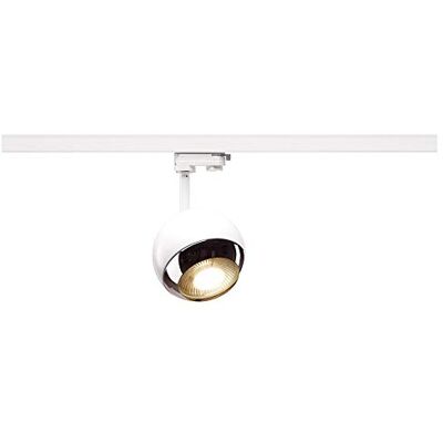 SLV foco para sistema trifásico LIGHT EYE 150 / Proyector, foco led, proyector de techo, luminaria de techo, sistema de carril, iluminación de interior / GU10 75 W blanco SLV foco para sistema trifásico LIGHT EYE 150 / Proyector, foco led, proyector de techo, luminaria de techo, sistema de carril, iluminación de interior / GU10 75 W blanco