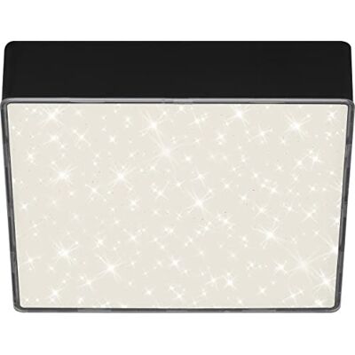 Briloner Leuchten Plafón LED con Decoración de Estrellas, Temperatura de Color Blanco Neutro, Negro Briloner Leuchten Plafón LED con Decoración de Estrellas, Temperatura de Color Blanco Neutro, Negro