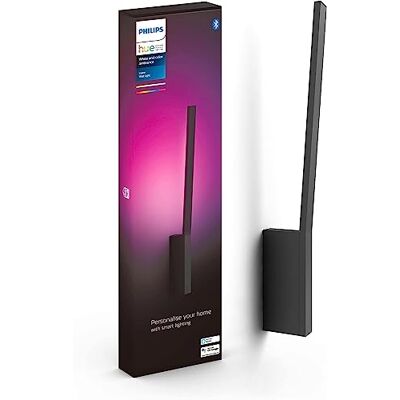 Philips Lámpara, Hue Liane, Aplique Mural LED Inteligente, Luz Blanca, Compatible con Alexa y Google Home, Color Negro Philips Lámpara, Hue Liane, Aplique Mural LED Inteligente, Luz Blanca, Compatible con Alexa y Google Home, Color Negro