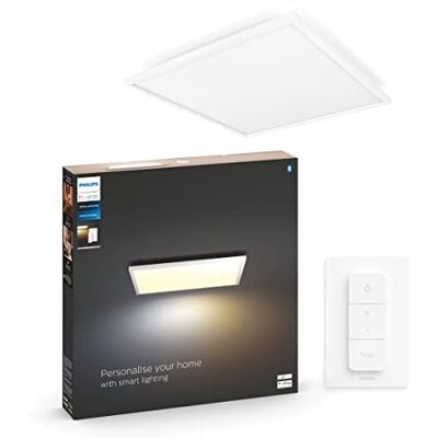 Philips Panel Led Inteligente Hue Aurelle, 39W-3750 lúmens, Luz Blanca de Cálida a Fría, Compatible con Alexa y Google Home, 60x60cm, Blanco Philips Panel Led Inteligente Hue Aurelle, 39W-3750 lúmens, Luz Blanca de Cálida a Fría, Compatible con Alexa y Google Home, 60x60cm, Blanco