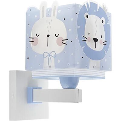 Dalber Lámpara Aplique Infantil De Pared Baby Jungle Jungla Oso León Tigre Conejo Azul, , E27 Dalber Lámpara Aplique Infantil De Pared Baby Jungle Jungla Oso León Tigre Conejo Azul, , E27