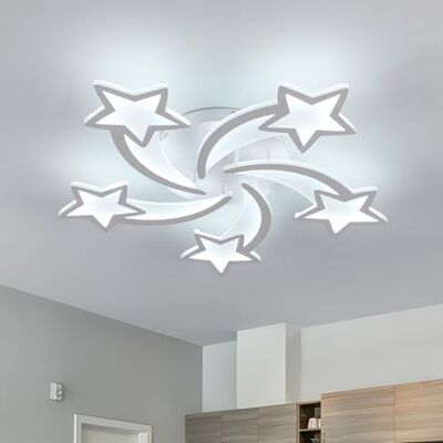 Goeco Lámpara de Techo LED, Plafón LED Moderna 60W 6700LM, para Sala de Estar Dormitorio, Luz Blanca Fria 6500K Goeco Lámpara de Techo LED, Plafón LED Moderna 60W 6700LM, para Sala de Estar Dormitorio, Luz Blanca Fria 6500K