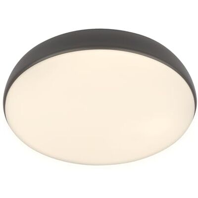 Briloner Lampara techo LED con mando a distancia, regulable, blanco cálido a blanco neutro, plafon LED techo, salon, plafones para techo, 35x8,5cm, antracita Briloner Lampara techo LED con mando a distancia, regulable, blanco cálido a blanco neutro, plafon LED techo, salon, plafones para techo, 35x8,5cm, antracita