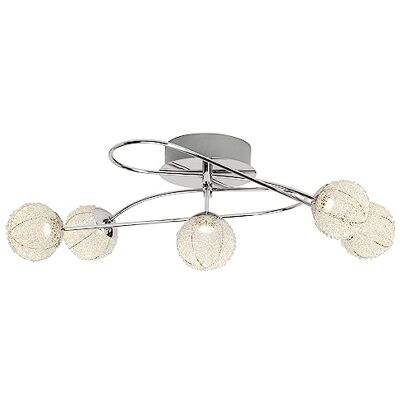 Brilliant AG Dajana plafón LED 400 Lumen Metal 5 W cromo/aluminio Pack de 5 Brilliant AG Dajana plafón LED 400 Lumen Metal 5 W cromo/aluminio Pack de 5