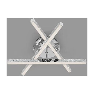 Briloner Leuchten Lámpara de Techo LED, Efecto Brillo, Color de Luz Blanco Cálido, 15 W, Cromo Brillante Briloner Leuchten Lámpara de Techo LED, Efecto Brillo, Color de Luz Blanco Cálido, 15 W, Cromo Brillante