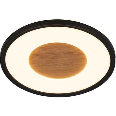 Briloner Lámpara de Techo de Madera - Lámpara Plana para Sala Briloner Lámpara de Techo de Madera - Lámpara Plana para Sala