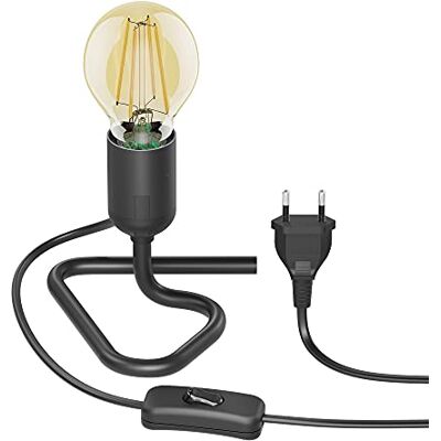 ledscom.de Lámpara de sobremesa Portalámparas TRIN, negro, enchufe, interruptor + E27 Lámpara LED dorada máx. 778lm, regulación en 3 niveles, blanco extra cálido ledscom.de Lámpara de sobremesa Portalámparas TRIN, negro, enchufe, interruptor + E27 Lámpara LED dorada máx. 778lm, regulación en 3 niveles, blanco extra cálido