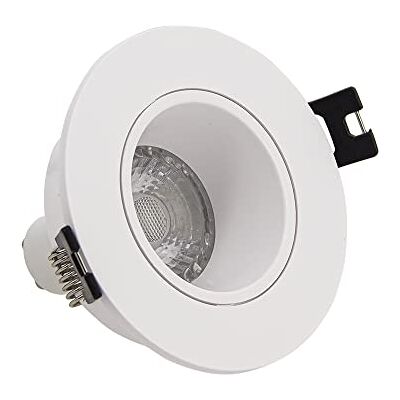 Xanlite Foco LED empotrable (GU10, 50 W, 2700 K, redondo, orientable), color blanco Xanlite Foco LED empotrable (GU10, 50 W, 2700 K, redondo, orientable), color blanco