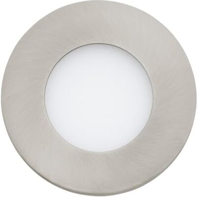 Eglo panel LED empotrado connect, juego de 3 Fueva-C, lámpara empotrada Smart Home, materiaL metal fundido, plástico, níquel mate, diámetro 8,5 cm, regulable, tonos blancos y colores graduables Eglo panel LED empotrado connect, juego de 3 Fueva-C, lámpara empotrada Smart Home, materiaL metal fundido, plástico, níquel mate, diámetro 8,5 cm, regulable, tonos blancos y colores graduables