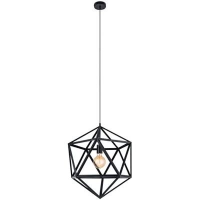Eglo Lámpara colgante Embleton, lámpara suspendida industrial vintage retro de acero negro, lámpara de comedor y salón colgante con casquillo E27, Ø 46 cm Eglo Lámpara colgante Embleton, lámpara suspendida industrial vintage retro de acero negro, lámpara de comedor y salón colgante con casquillo E27, Ø 46 cm