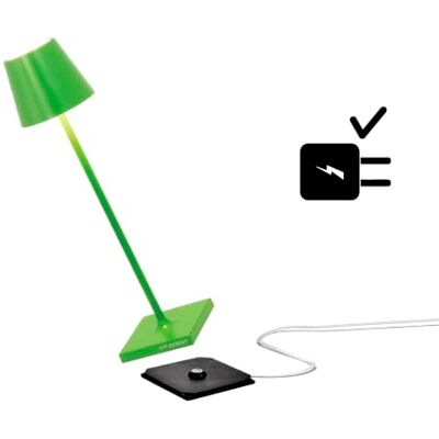Zafferano Poldina Pro Micro Lámpara LED Inalámbrica Recargable, Temperatura color 2200-2700-3000K, IP65 Uso Interior/Exterior, Aluminio H 27.5cm con Multicargador USB (EU/UK/US) Verde Manzana Zafferano Poldina Pro Micro Lámpara LED Inalámbrica Recargable, Temperatura color 2200-2700-3000K, IP65 Uso Interior/Exterior, Aluminio H 27.5cm con Multicargador USB (EU/UK/US) Verde Manzana