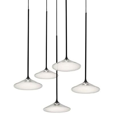 Artemide Orsa Cluster 5 Lámpara, Negro/Transparente Artemide Orsa Cluster 5 Lámpara, Negro/Transparente