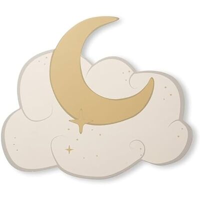 Lámpara de Pared Luna y Nube Wally - Apto para Niños, Acogedora, Montaje en Pared - That's Mine Lámpara de Pared Luna y Nube Wally - Apto para Niños, Acogedora, Montaje en Pared - That's Mine