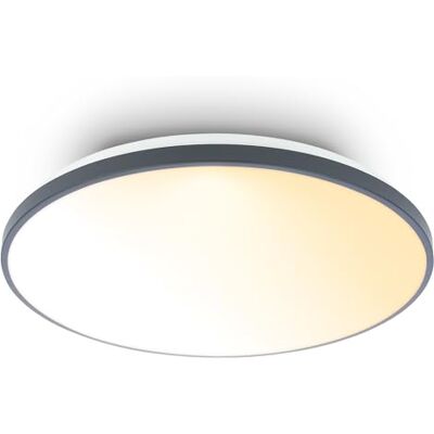 Briloner Lampara techo LED con mando a distancia, luz regulable y aro decorativo del blanco cálido al neutro, plafon LED, lamparas de techo salon, 48 x 6,5 cm, níquel mate Briloner Lampara techo LED con mando a distancia, luz regulable y aro decorativo del blanco cálido al neutro, plafon LED, lamparas de techo salon, 48 x 6,5 cm, níquel mate