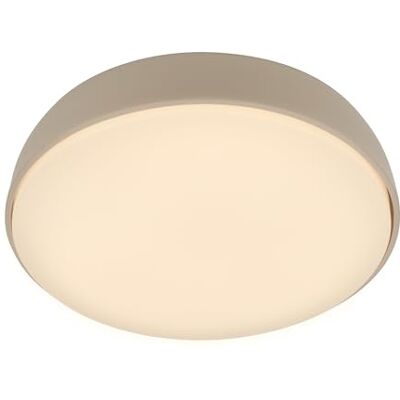 Briloner Lampara techo LED con color de luz blanco cálido, 10W, 1200lm, salon, plafones para LED, ormitorio, 28,5x7,6 cm, beige Briloner Lampara techo LED con color de luz blanco cálido, 10W, 1200lm, salon, plafones para LED, ormitorio, 28,5x7,6 cm, beige