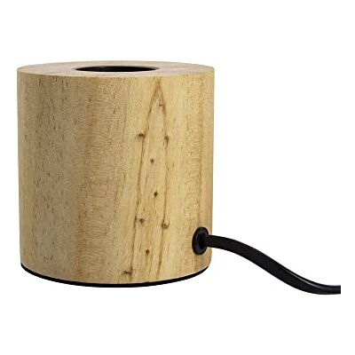 Xanlite Lámpara de Sobremesa Cilíndrica en Madera Xanlite Lámpara de Sobremesa Cilíndrica en Madera