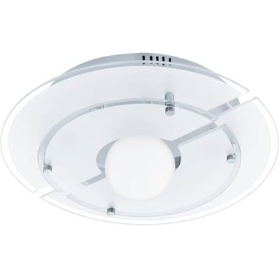 Eglo Vallerano Aplique, G9, 165 watts, Cromo y Blanco Eglo Vallerano Aplique, G9, 165 watts, Cromo y Blanco