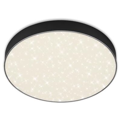Briloner Leuchten Lámpara LED de Techo, Decoración de Estrellas, Temperatura de Color Blanco Neutro, Negro Briloner Leuchten Lámpara LED de Techo, Decoración de Estrellas, Temperatura de Color Blanco Neutro, Negro
