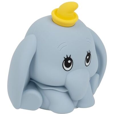 Paladone Disney Dumbo SquishyGlo Luz nocturna de silicona, lámpara de elefante recargable suave al tacto con temporizador de apagado automático para dormitorios y hogar Paladone Disney Dumbo SquishyGlo Luz nocturna de silicona, lámpara de elefante recargable suave al tacto con temporizador de apagado automático para dormitorios y hogar