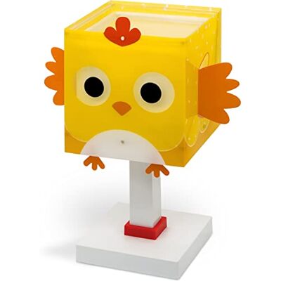 Dalber Little Chicken Lámpara de Mesa o mesilla Infantil Gallina Pollito Animales Granja, , E14, 8 W, Naranja Dalber Little Chicken Lámpara de Mesa o mesilla Infantil Gallina Pollito Animales Granja, , E14, 8 W, Naranja