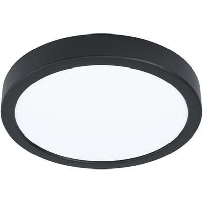 Eglo Fueva 5 Lámpara de techo led, diámetro de 21 cm, lámpara de techo redonda con sensor de movimiento, lámpara de superficie de metal y plástico negro, iluminación de techo blanco cálido Eglo Fueva 5 Lámpara de techo led, diámetro de 21 cm, lámpara de techo redonda con sensor de movimiento, lámpara de superficie de metal y plástico negro, iluminación de techo blanco cálido